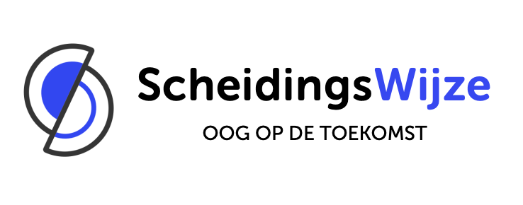 logo in blauw en zwart van ScheidingsWijze